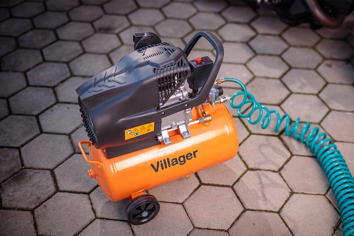Villager VAT 24 L - Kompakter Luftkompressor mit 24 l Kessel & Öl-Schmierung - VI-007584