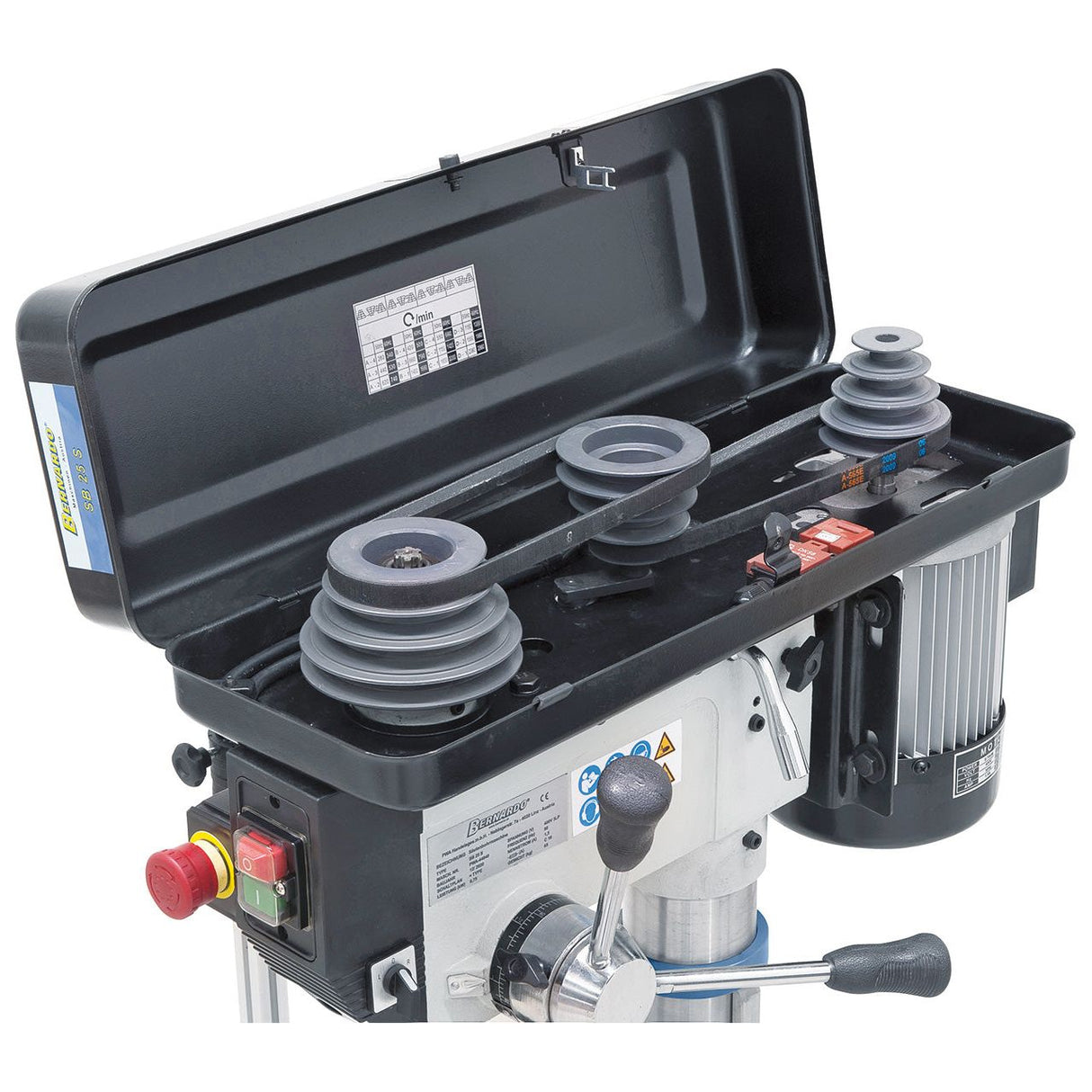 BERNARDO Säulenbohrmaschine mit Keilriemenantrieb – Modell SB 25 S / 400 V