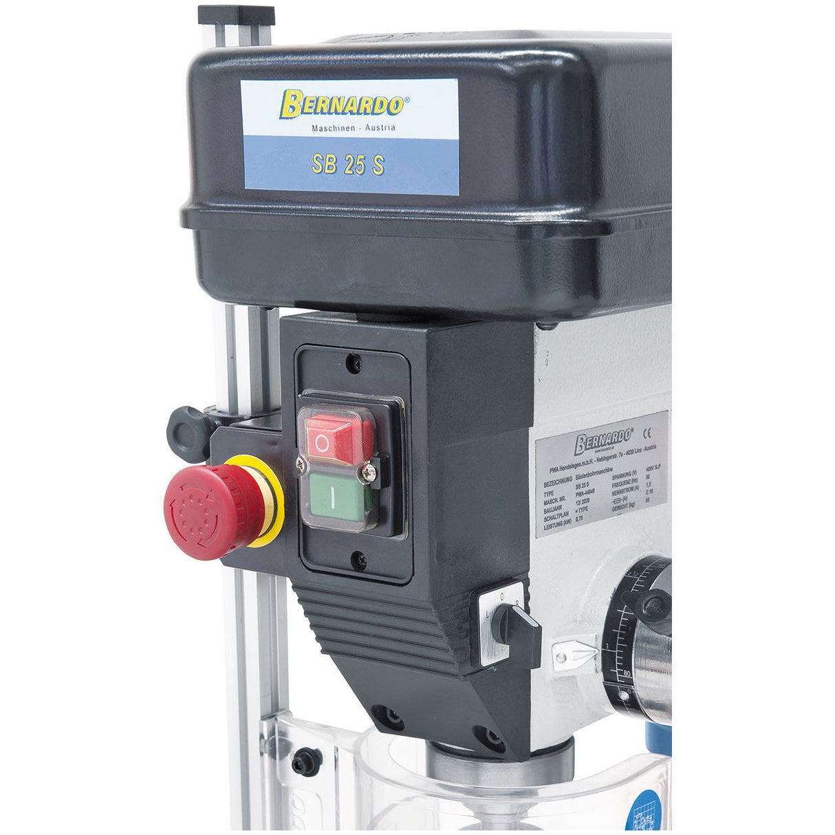 BERNARDO Säulenbohrmaschine mit Keilriemenantrieb – Modell SB 25 S / 400 V