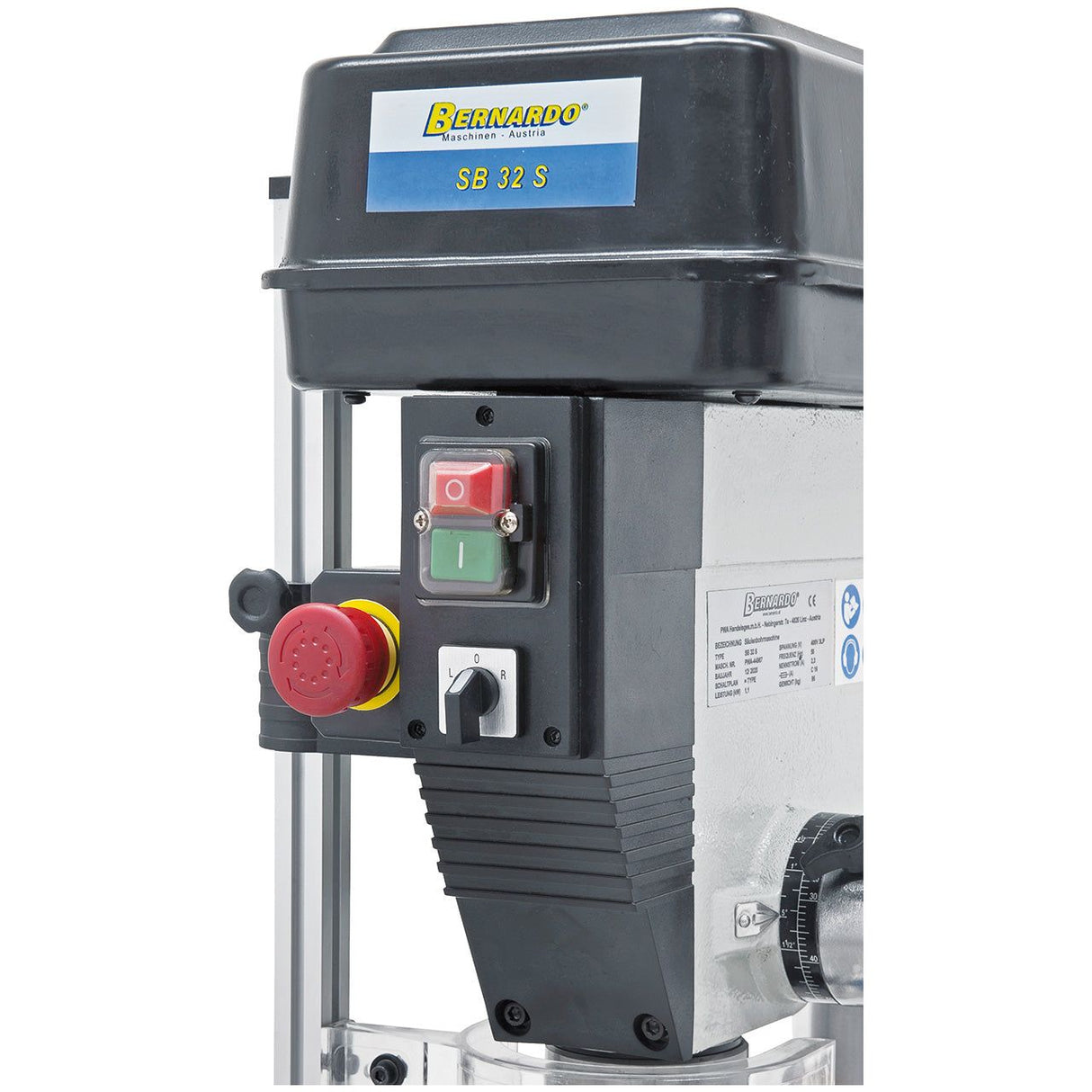 BERNARDO Säulenbohrmaschine mit Keilriemenantrieb – Modell SB 32 S / 230 V