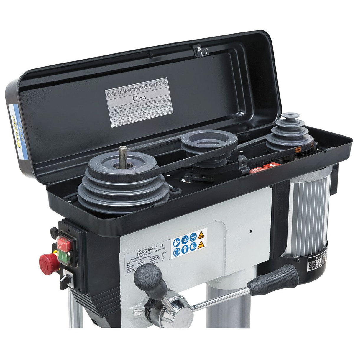 BERNARDO Säulenbohrmaschine mit Keilriemenantrieb – Modell SB 32 S / 230 V