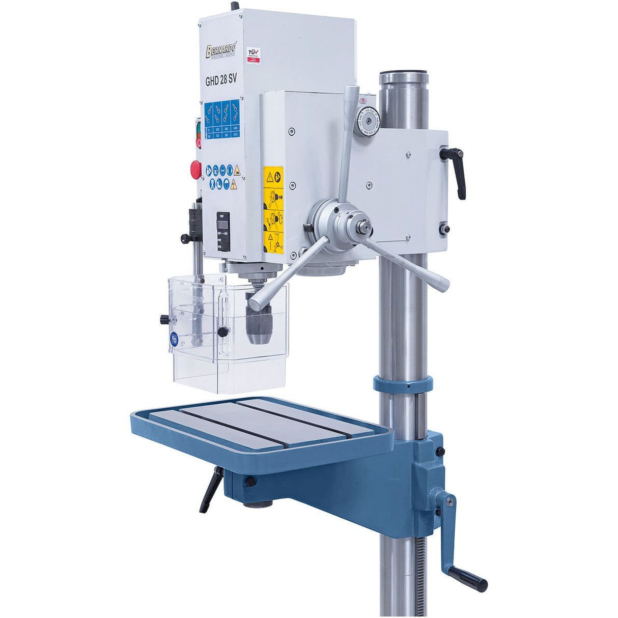 BERNARDO Getriebe-Tisch- und Säulenbohrmaschine – Modell GHD 28 SV mit digitaler Tiefenanzeige