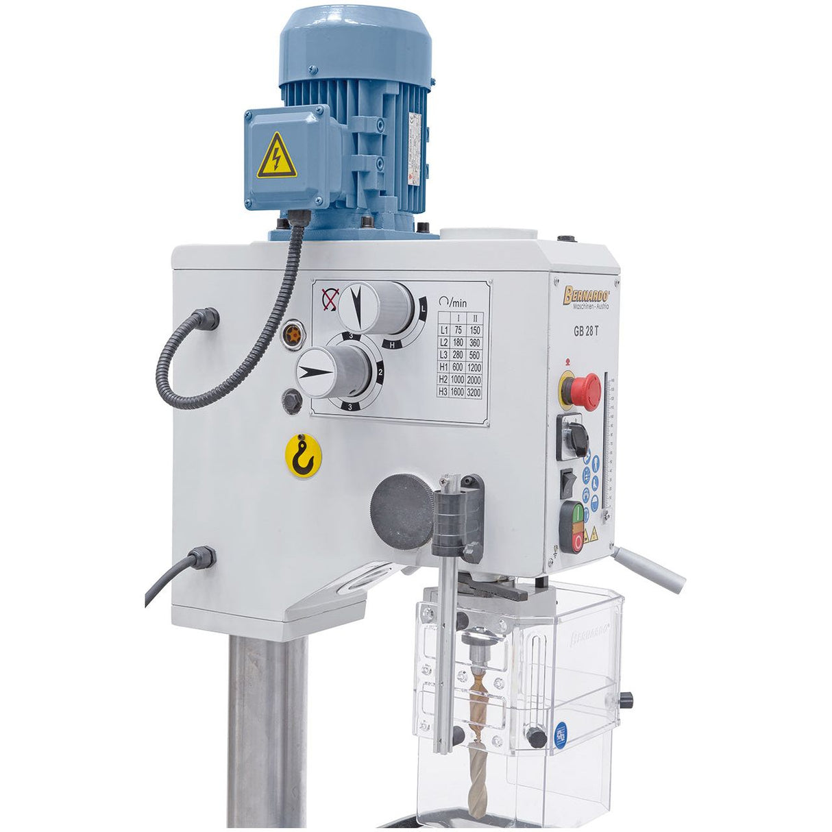 BERNARDO Getriebe-Tisch- und Säulenbohrmaschine – Modell GB 28 T