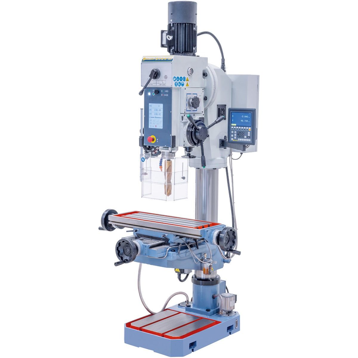 BERNARDO Getriebebohrmaschine mit stufenloser Drehzahl – Modell GB 55 SK NC Vario mit Kreuztisch *