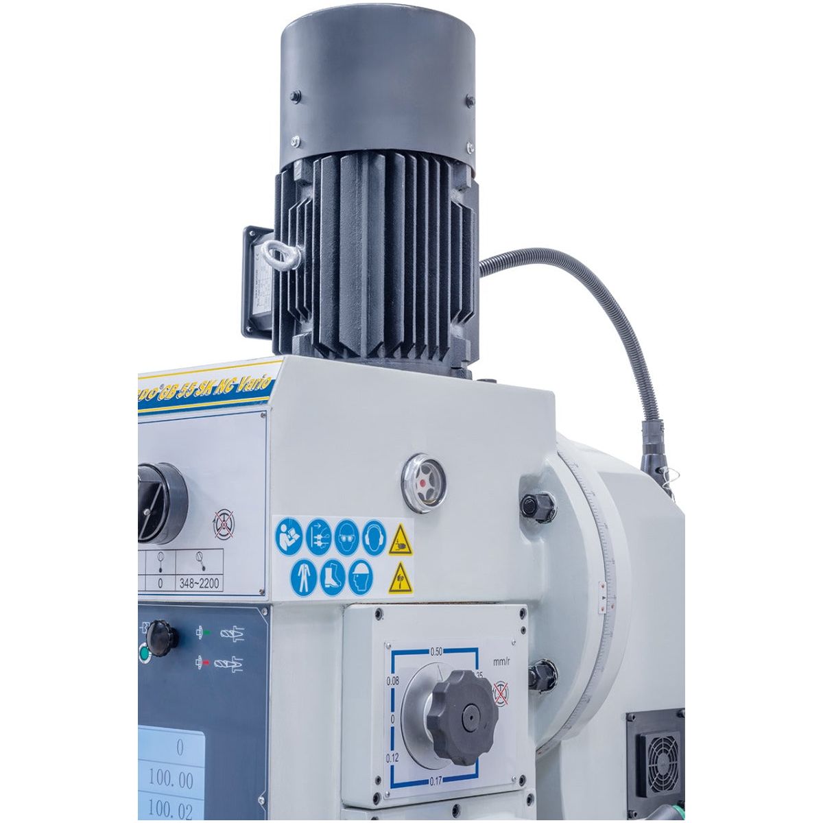 BERNARDO Getriebebohrmaschine mit stufenloser Drehzahl – Modell GB 55 SK NC Vario mit Kreuztisch *