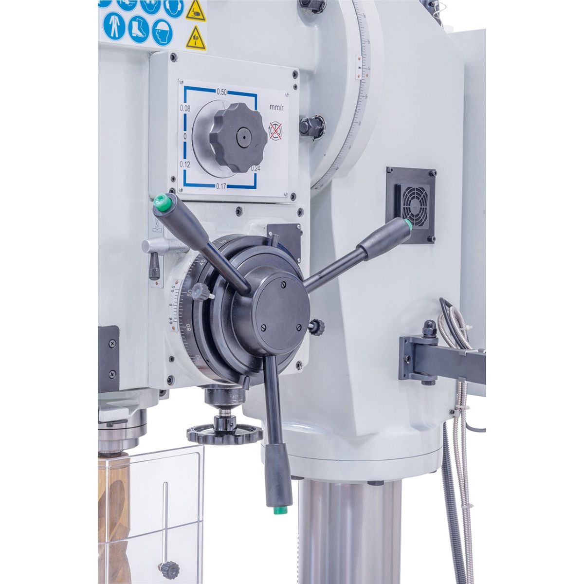 BERNARDO Getriebebohrmaschine mit stufenloser Drehzahl – Modell GB 55 SK NC Vario mit Kreuztisch *