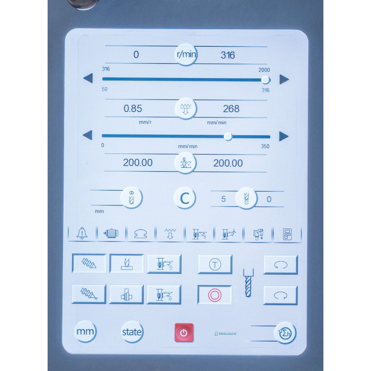 BERNARDO Kastenständerbohrmaschine – Modell KBM 65 NC Vario
