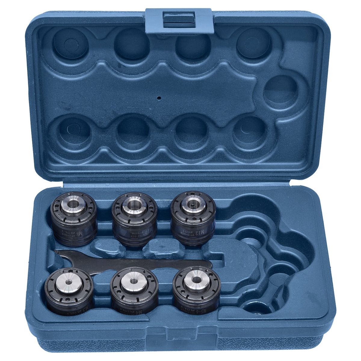 BERNARDO Zubehör für Gewindeschneidmaschine – Modell Schnellwechselfutter-Set M3 - M12, GT 12