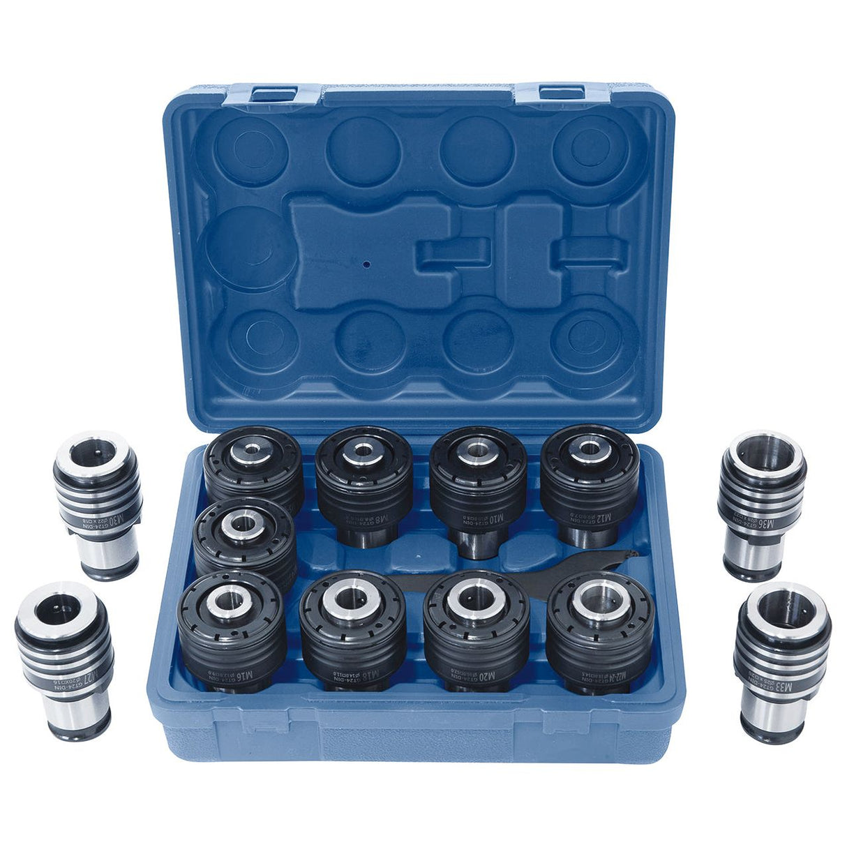 BERNARDO Zubehör für Gewindeschneidmaschine – Modell Schnellwechselfutter-Set M6 - M36, GT 24