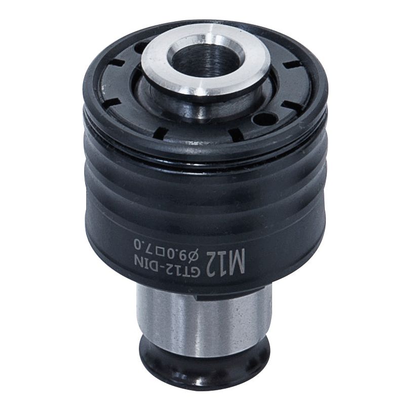 BERNARDO Zubehör für Gewindeschneidmaschine – Modell Schnellwechselfutter 19 mm GT 12, DIN 371, M12 (9 x 7)