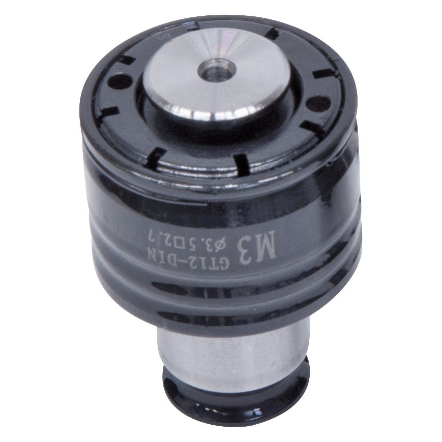 BERNARDO Zubehör für Gewindeschneidmaschine – Modell Schnellwechselfutter 19 mm GT 12, DIN 371, M3 (3,5 x 2,7)