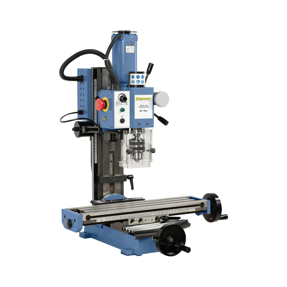 BERNARDO Bohr- und Fräsmaschine – Modell KF 20 L / 230 V