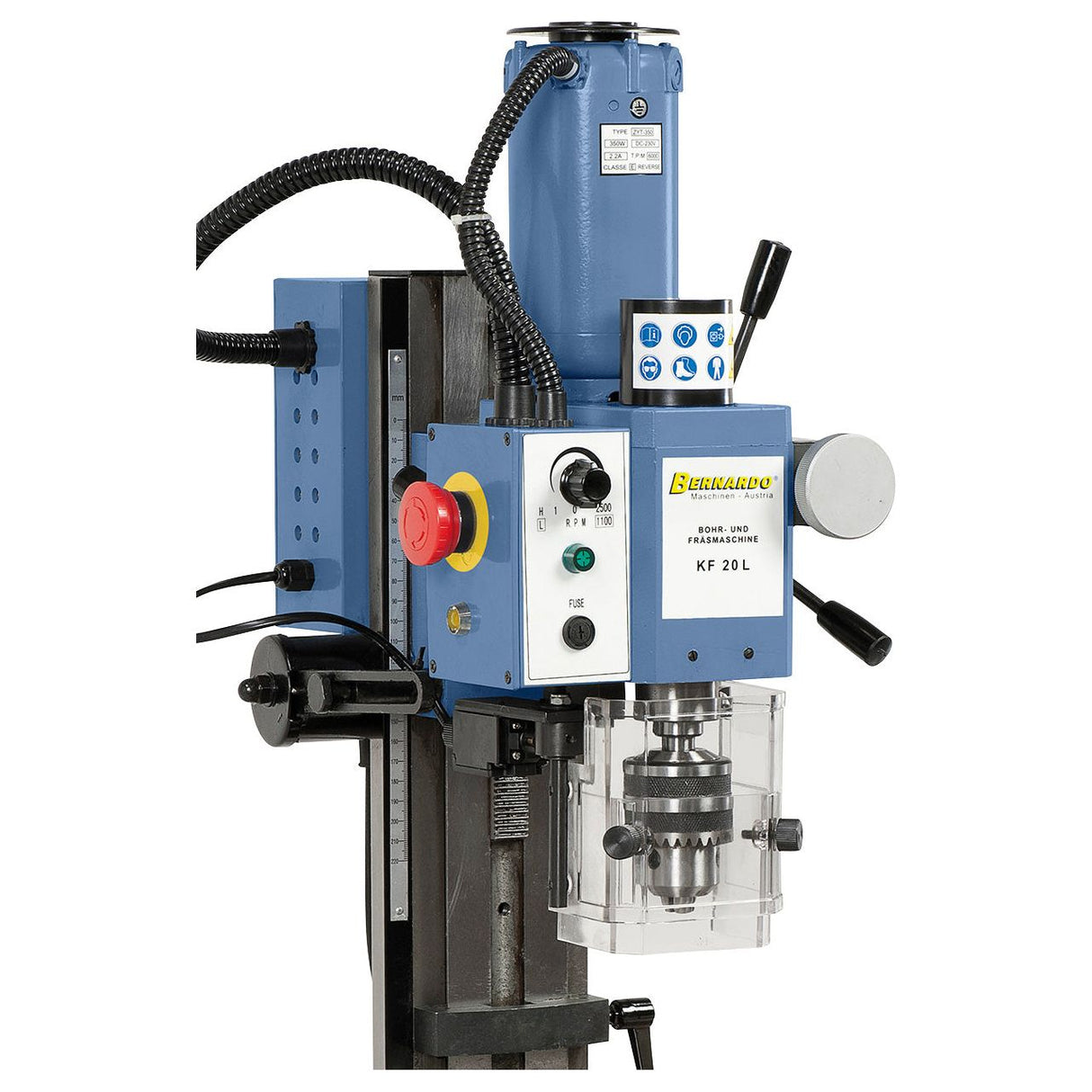 BERNARDO Bohr- und Fräsmaschine – Modell KF 20 L / 230 V