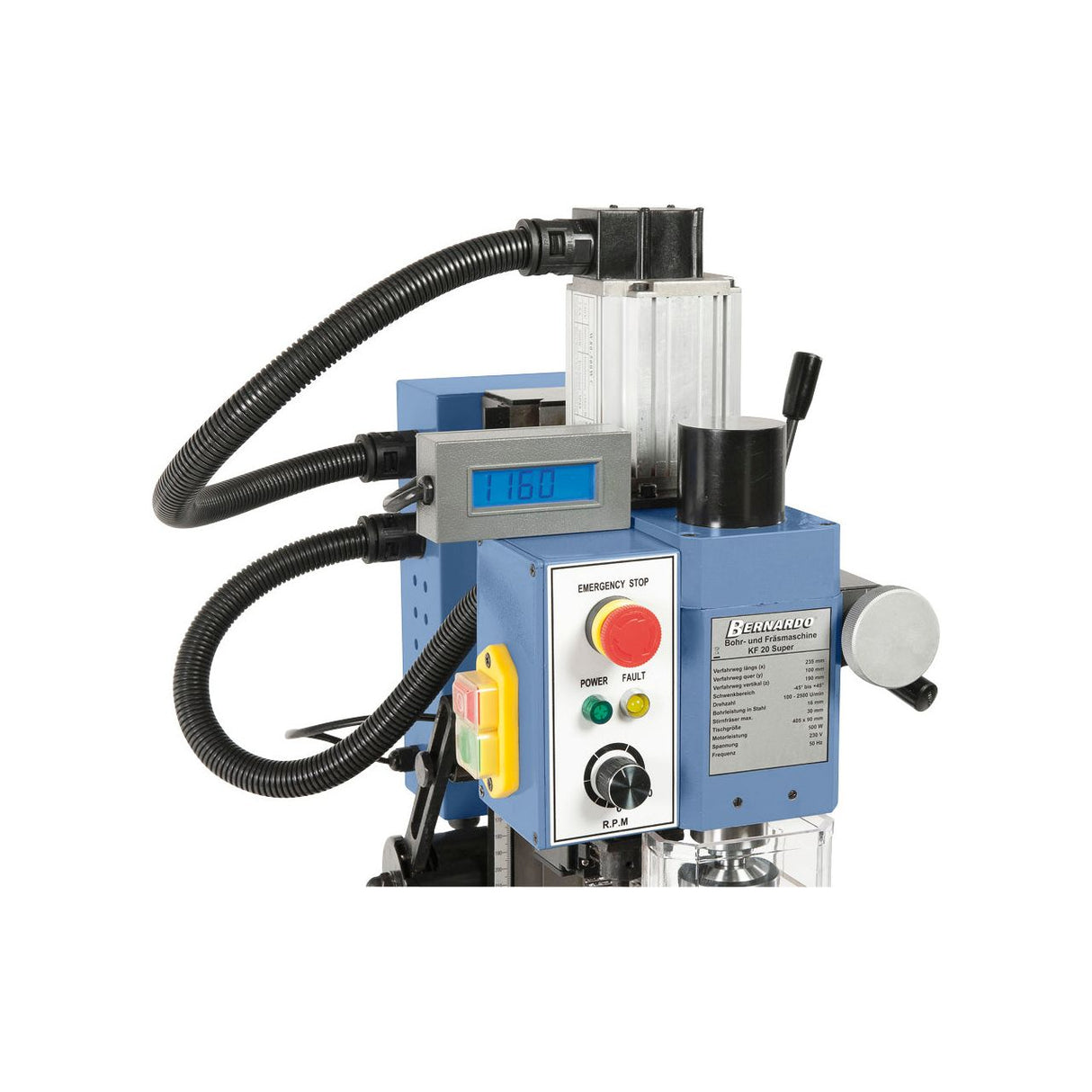 BERNARDO Bohr- und Fräsmaschine – Modell KF 20 L Super / 230 V