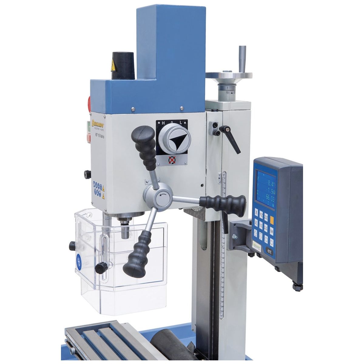 BERNARDO Bohr- und Fräsmaschine – Modell KF 16 Vario inkl. 3-Achs Digitalanzeige DT 40