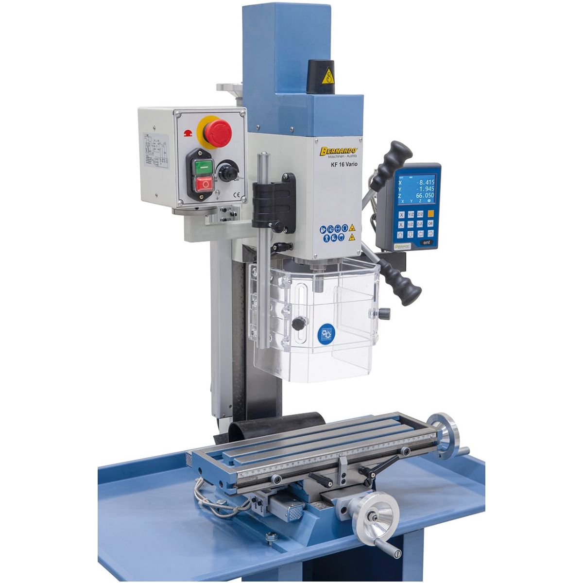 BERNARDO Bohr- und Fräsmaschine – Modell KF 16 Vario inkl. 3-Achs Digitalanzeige DT 40