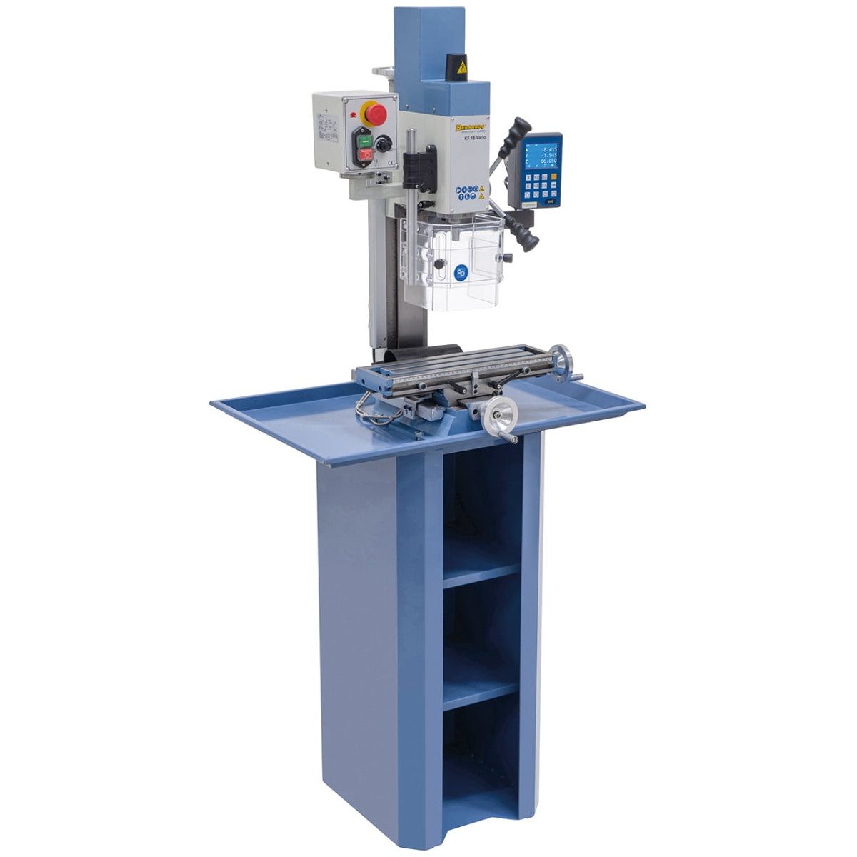 BERNARDO Bohr- und Fräsmaschine – Modell KF 16 Vario inkl. 3-Achs Digitalanzeige DT 40