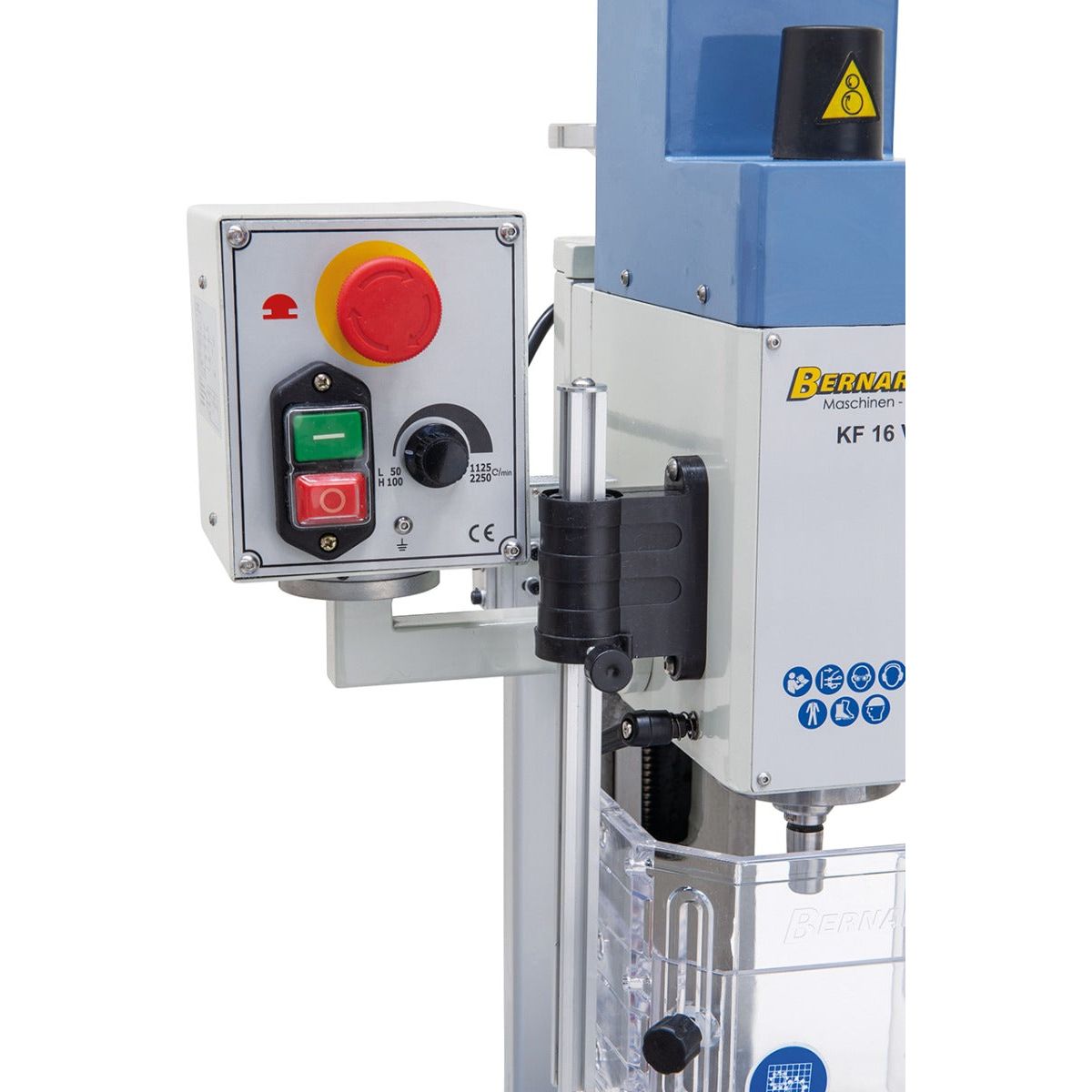 BERNARDO Bohr- und Fräsmaschine – Modell KF 16 Vario inkl. 3-Achs Digitalanzeige DT 40