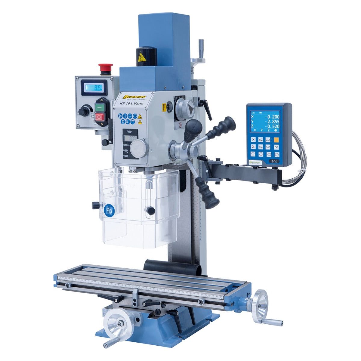 BERNARDO Bohr- und Fräsmaschine – Modell KF 16 L Vario inkl. 3-Achs Digitalanzeige DT 40