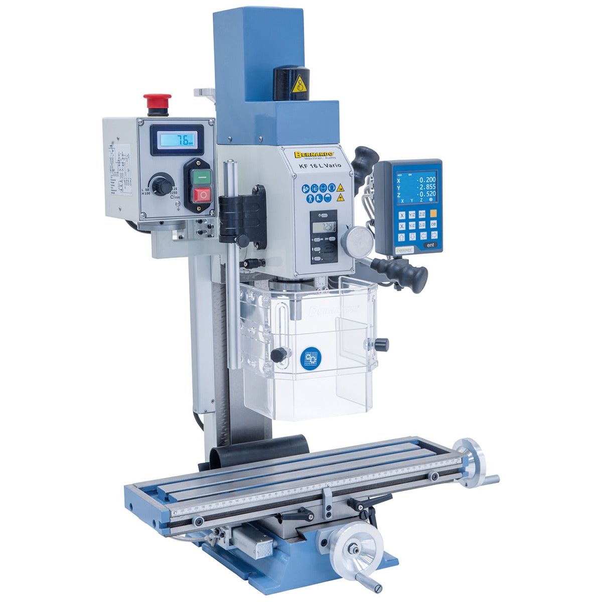 BERNARDO Bohr- und Fräsmaschine – Modell KF 16 L Vario inkl. 3-Achs Digitalanzeige DT 40