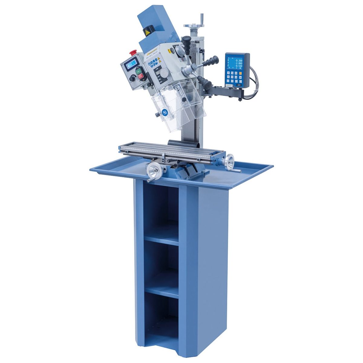 BERNARDO Bohr- und Fräsmaschine – Modell KF 16 L Vario inkl. 3-Achs Digitalanzeige DT 40