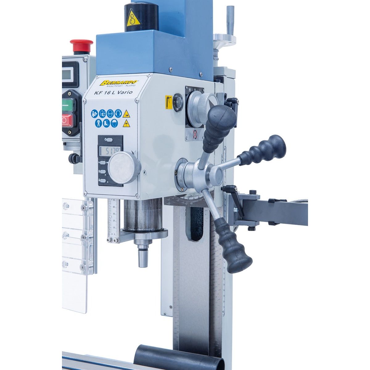 BERNARDO Bohr- und Fräsmaschine – Modell KF 16 L Vario inkl. 3-Achs Digitalanzeige DT 40