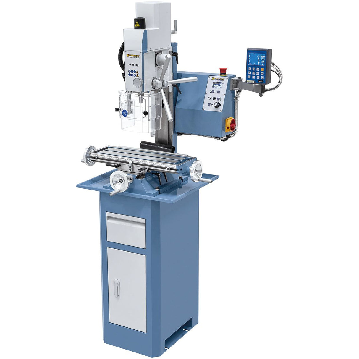 BERNARDO Bohr- und Fräsmaschine – Modell KF 18 Top inkl. 3-Achs Digitalanzeige DT 40