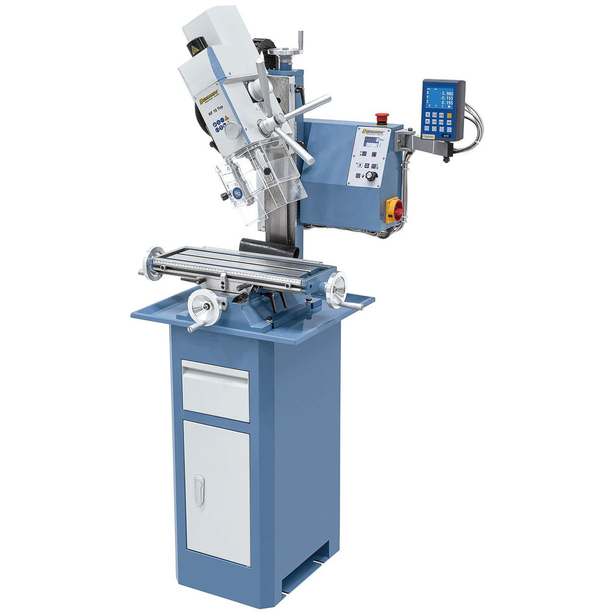 BERNARDO Bohr- und Fräsmaschine – Modell KF 18 Top inkl. 3-Achs Digitalanzeige DT 40