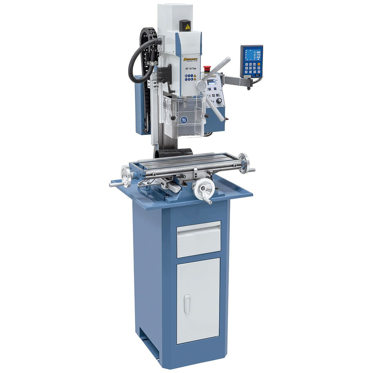 BERNARDO Bohr- und Fräsmaschine – Modell KF 18 Top inkl. 3-Achs Digitalanzeige DT 40