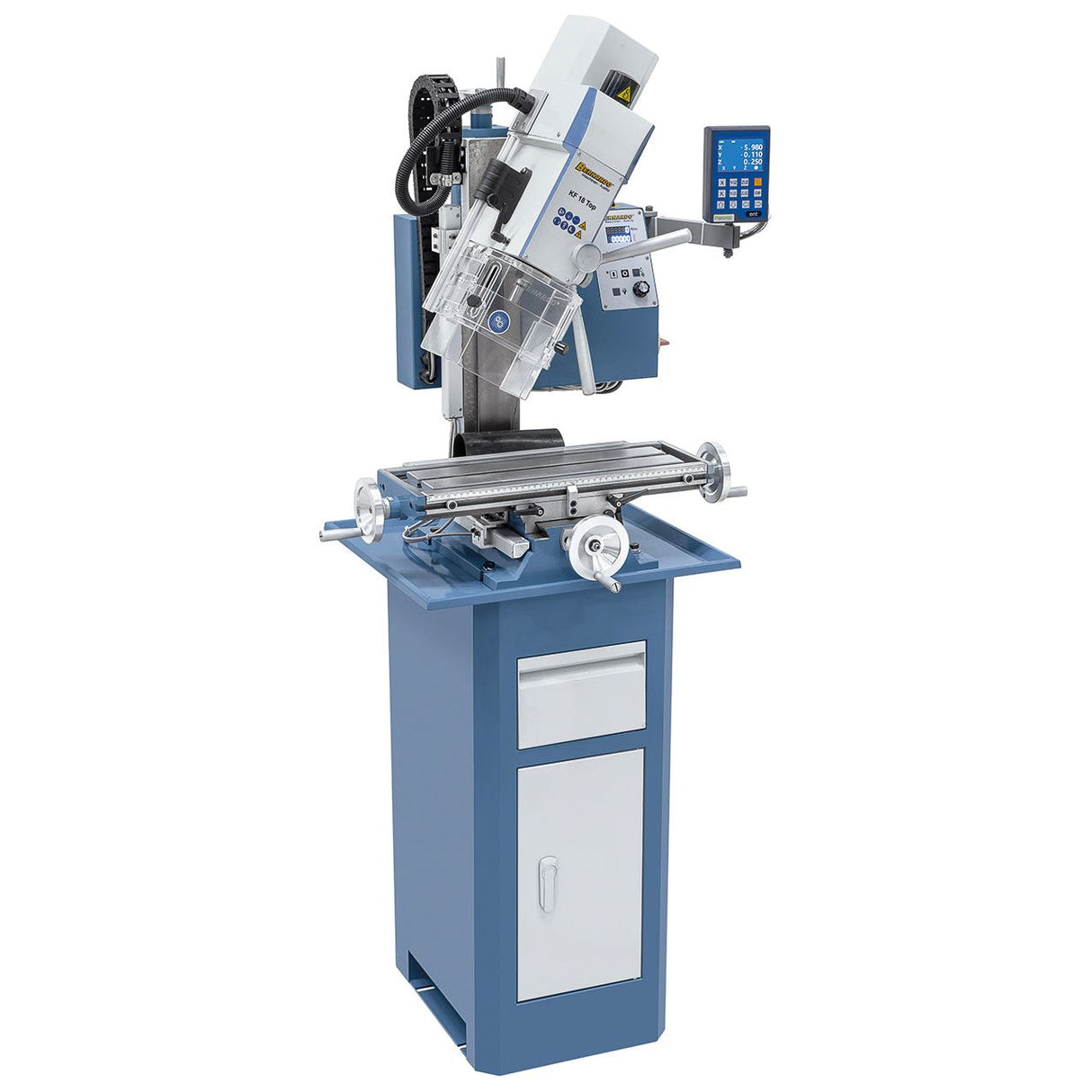 BERNARDO Bohr- und Fräsmaschine – Modell KF 18 Top inkl. 3-Achs Digitalanzeige DT 40