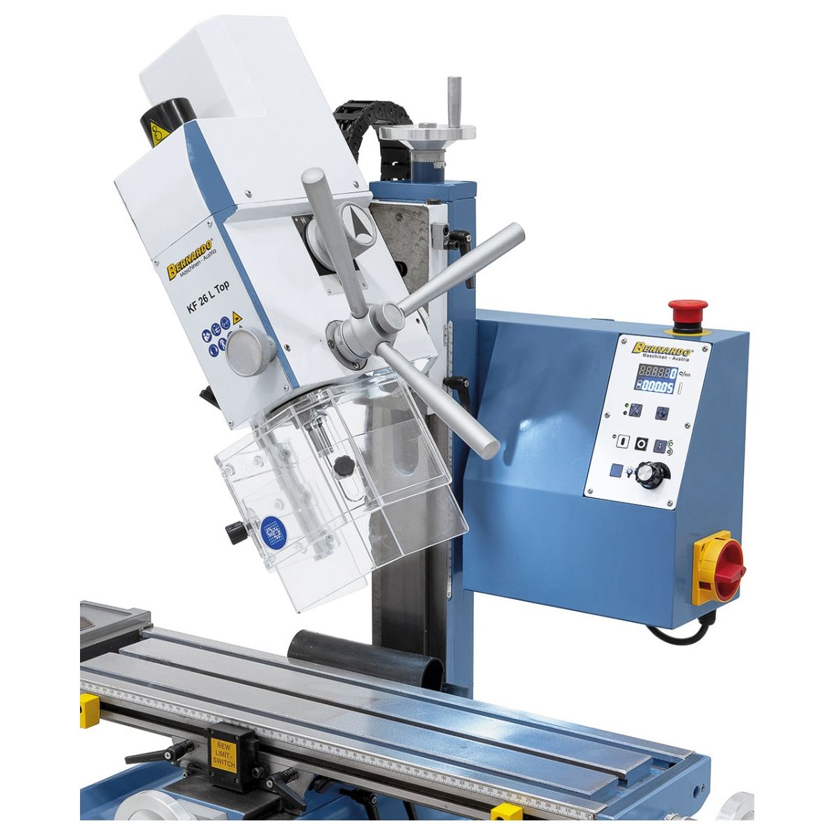 BERNARDO Bohr- und Fräsmaschine – Modell KF 26 L Top mit Vorschub