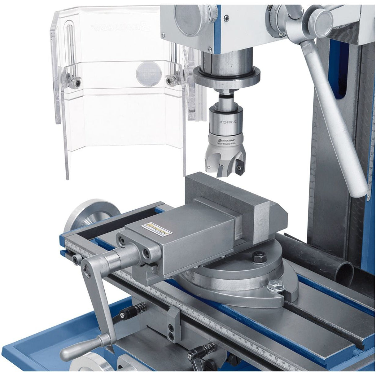 BERNARDO Bohr- und Fräsmaschine – Modell KF 26 L Top mit Vorschub inkl. 3-Achs Digitalanzeige DT 40