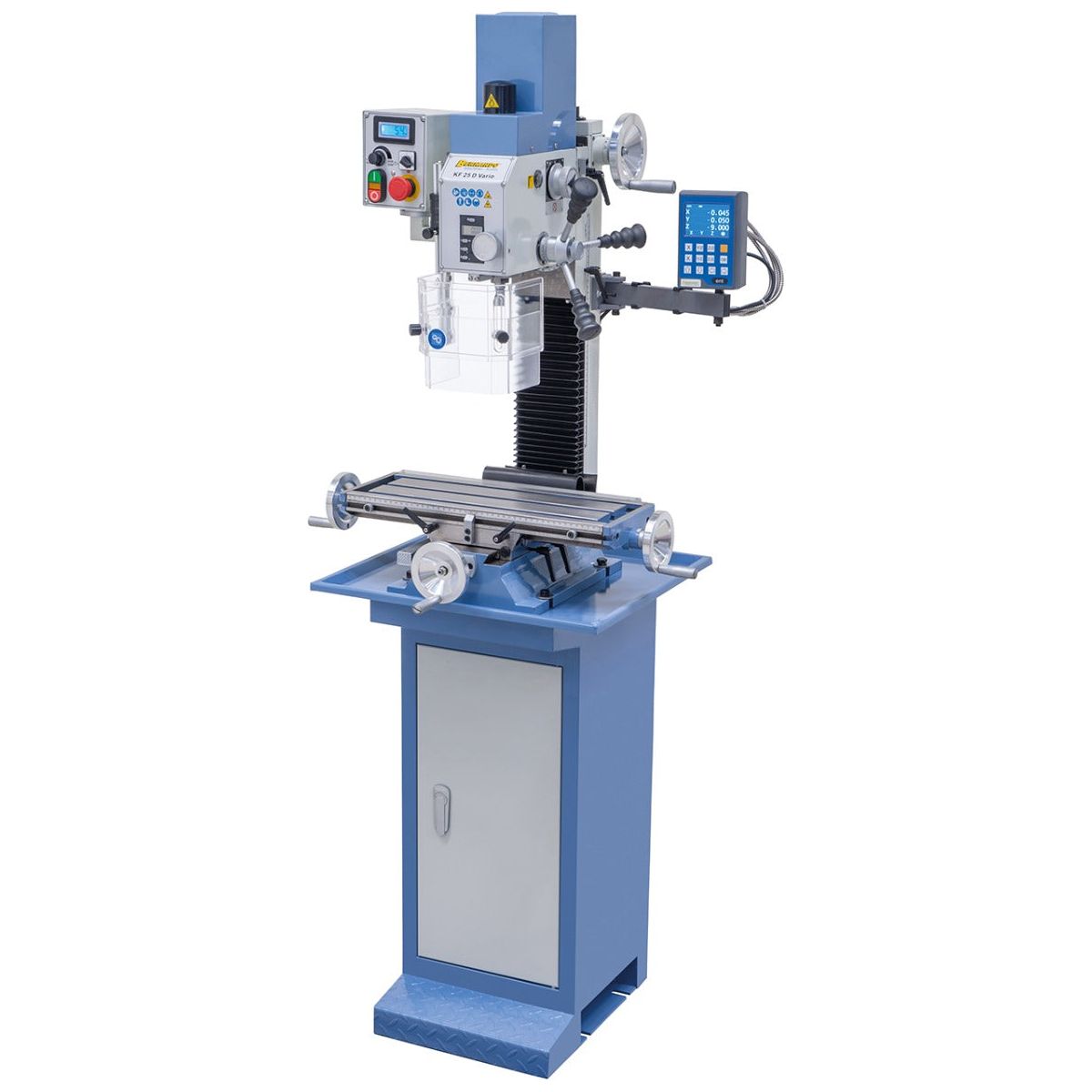 BERNARDO Bohr- und Fräsmaschine – Modell KF 25 D Vario inkl. 3-Achs Digitalanzeige DT 40