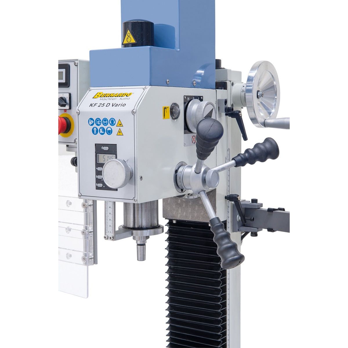 BERNARDO Bohr- und Fräsmaschine – Modell KF 25 D Vario inkl. 3-Achs Digitalanzeige DT 40