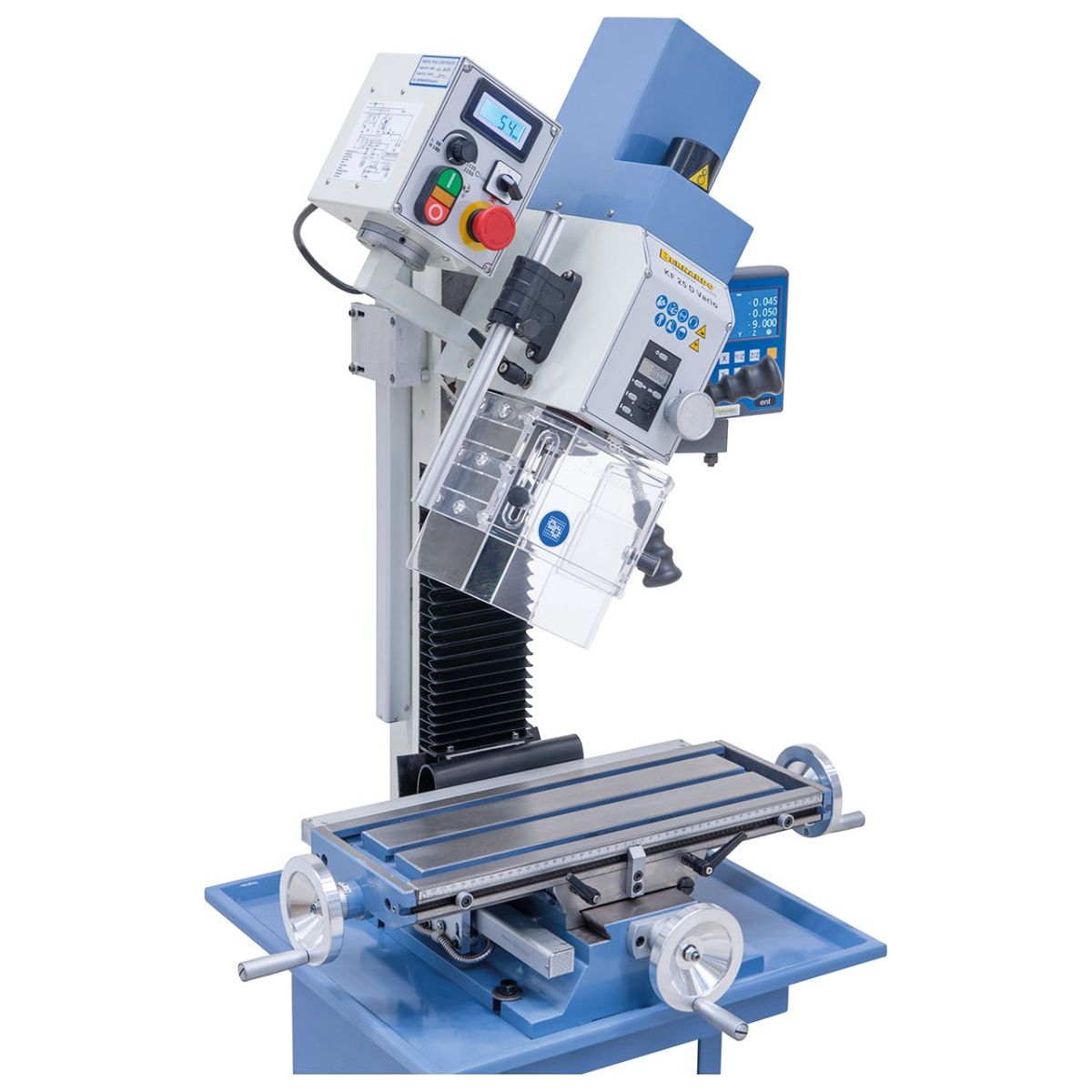 BERNARDO Bohr- und Fräsmaschine – Modell KF 25 D Vario inkl. 3-Achs Digitalanzeige DT 40