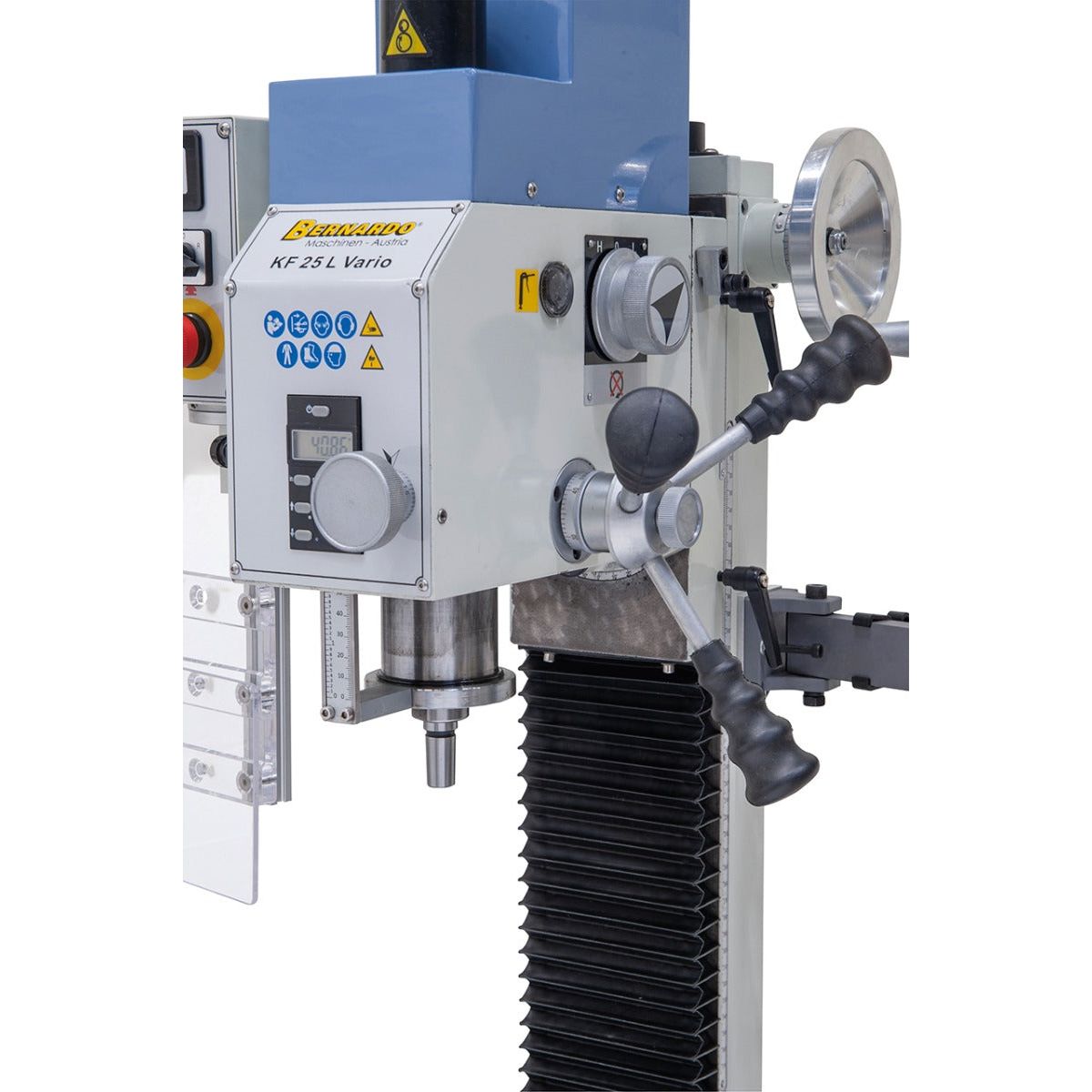BERNARDO Bohr- und Fräsmaschine – Modell KF 25 L Vario inkl. 3-Achs Digitalanzeige DT 40
