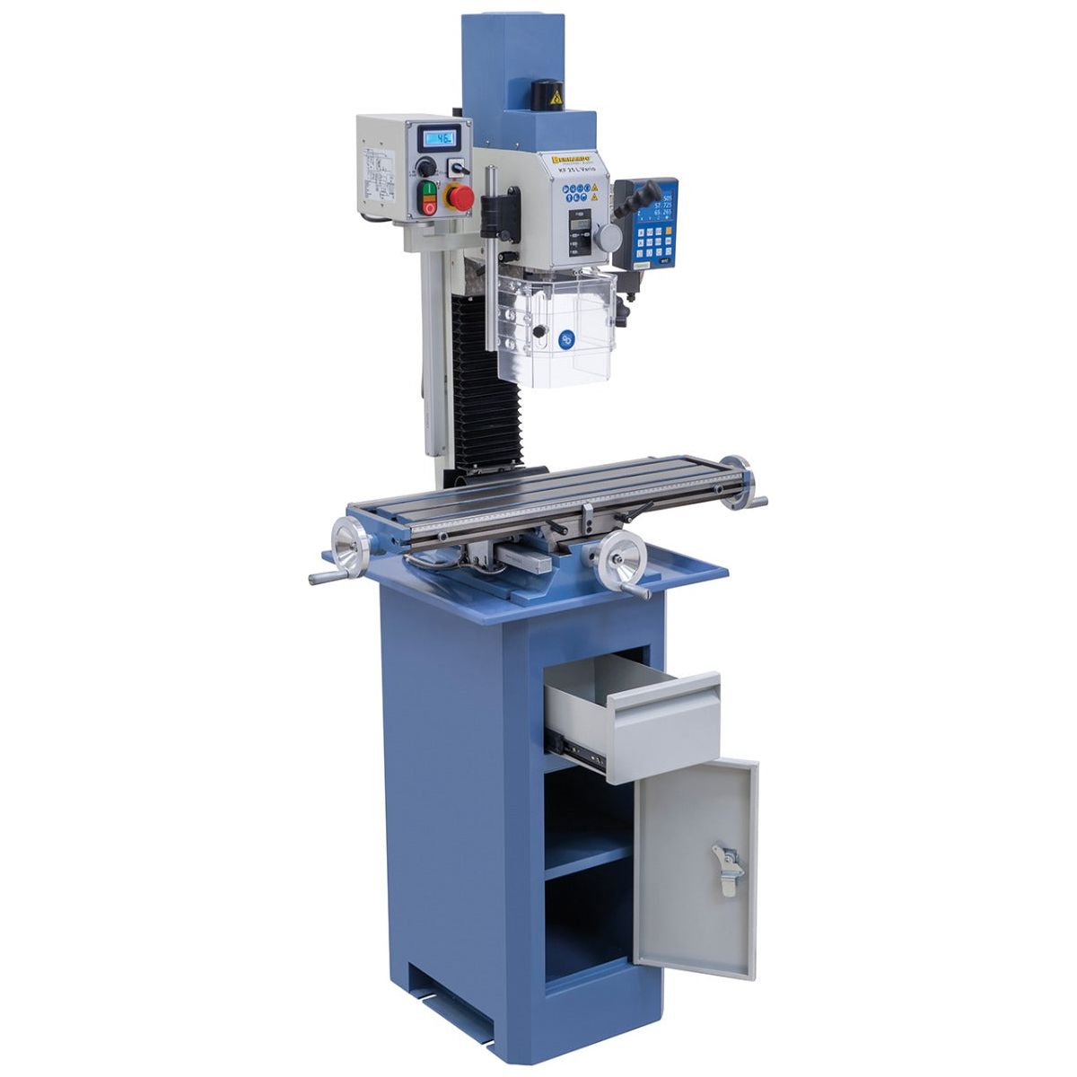 BERNARDO Bohr- und Fräsmaschine – Modell KF 25 L Vario inkl. 3-Achs Digitalanzeige DT 40