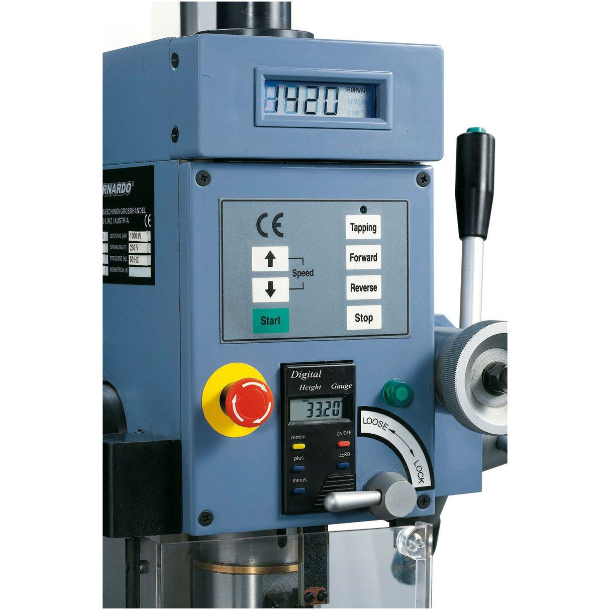 BERNARDO Bohr- und Fräsmaschine – Modell BF 25 L Super / 230 V