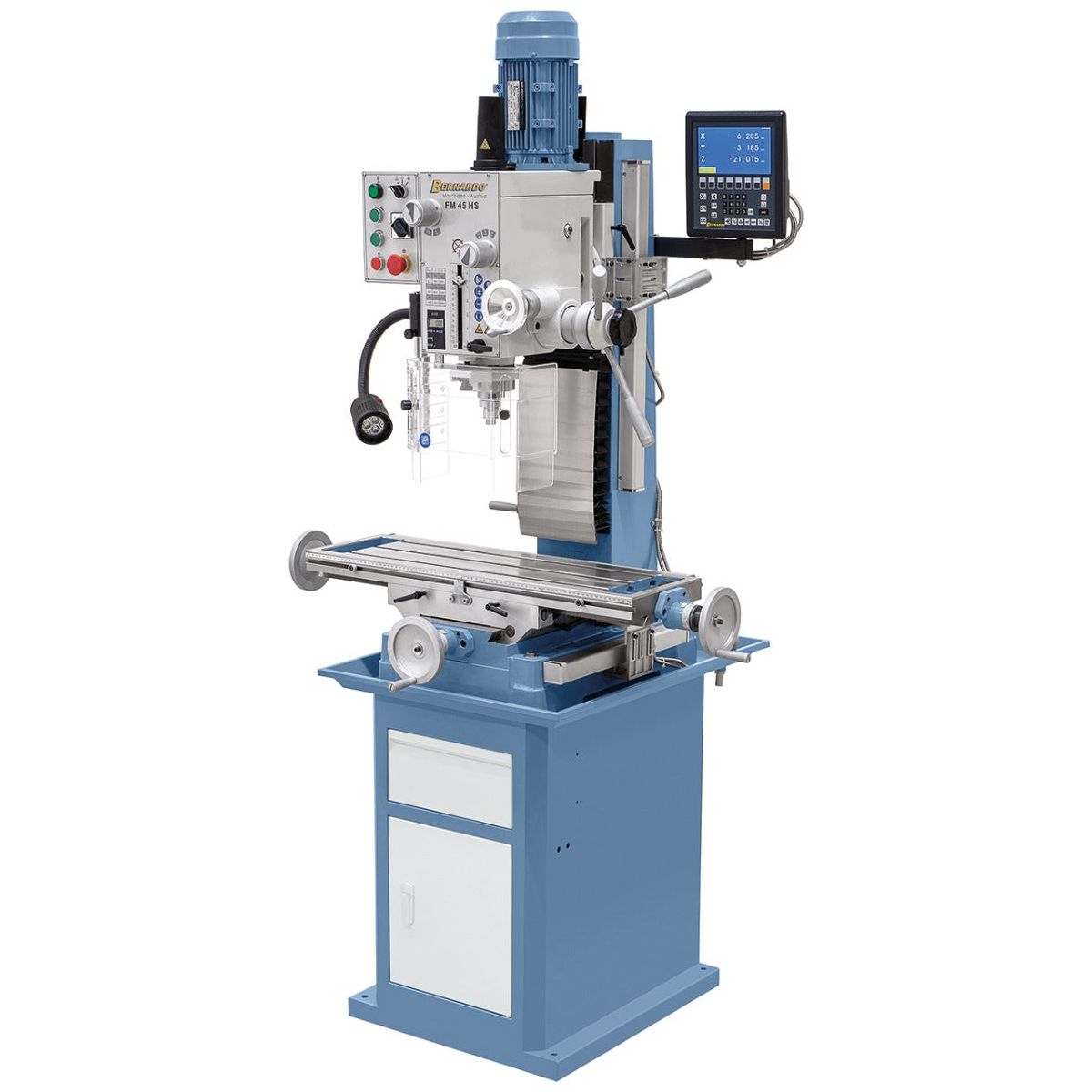 BERNARDO Bohr- und Fräsmaschine – Modell FM 45 HS inkl. 3-Achs-Digitalanzeige ES-12 V