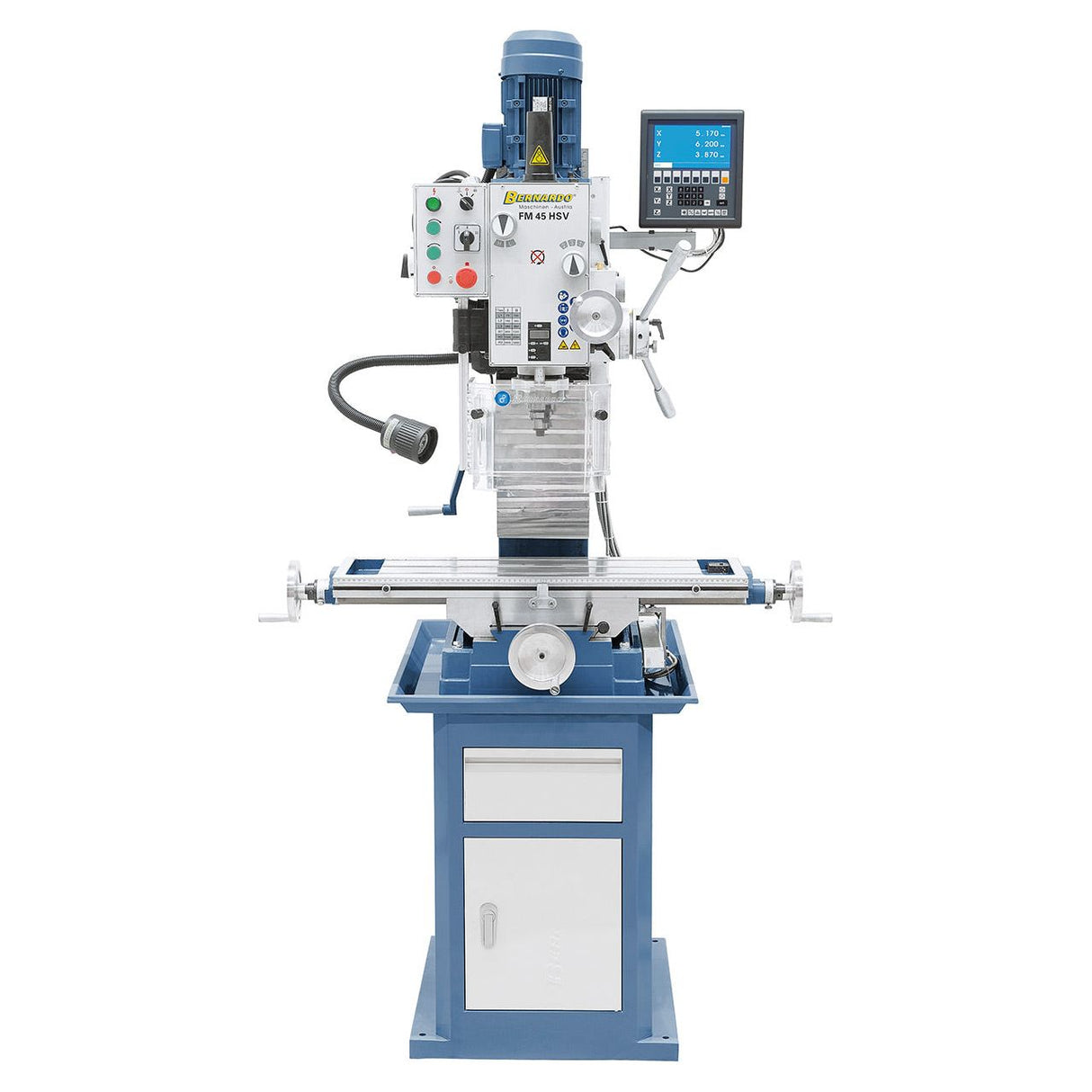 BERNARDO Bohr- und Fräsmaschine – Modell FM 45 HSV inkl. 3-Achs-Digitalanzeige ES-12 V