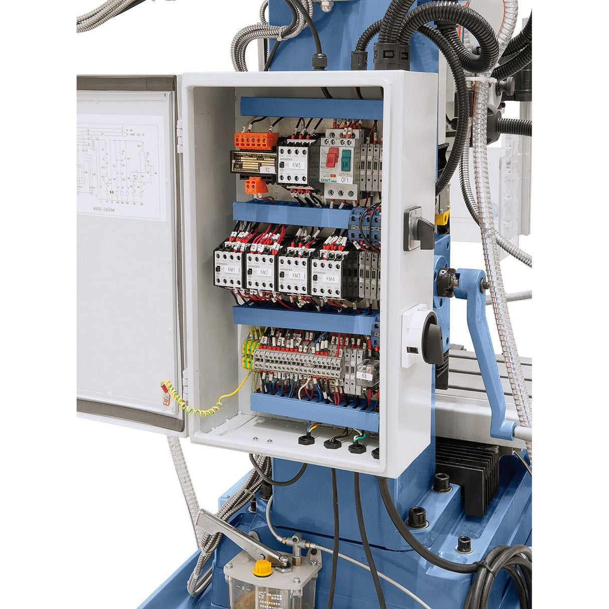 BERNARDO Bohr- und Fräsmaschine – Modell FM 55 HSV inkl. 3-Achs-Digitalanzeige ES-12 V und Vorschub für x-Achse