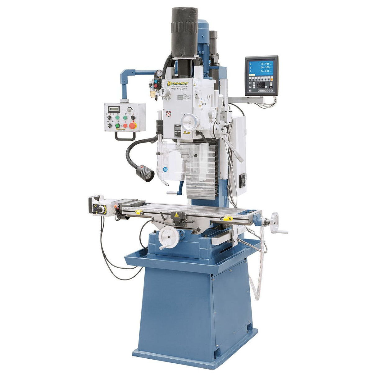 BERNARDO Bohr- und Fräsmaschine – Modell FM 55 HTC Vario inkl. 3-Achs-Digitalanzeige ES-12 V