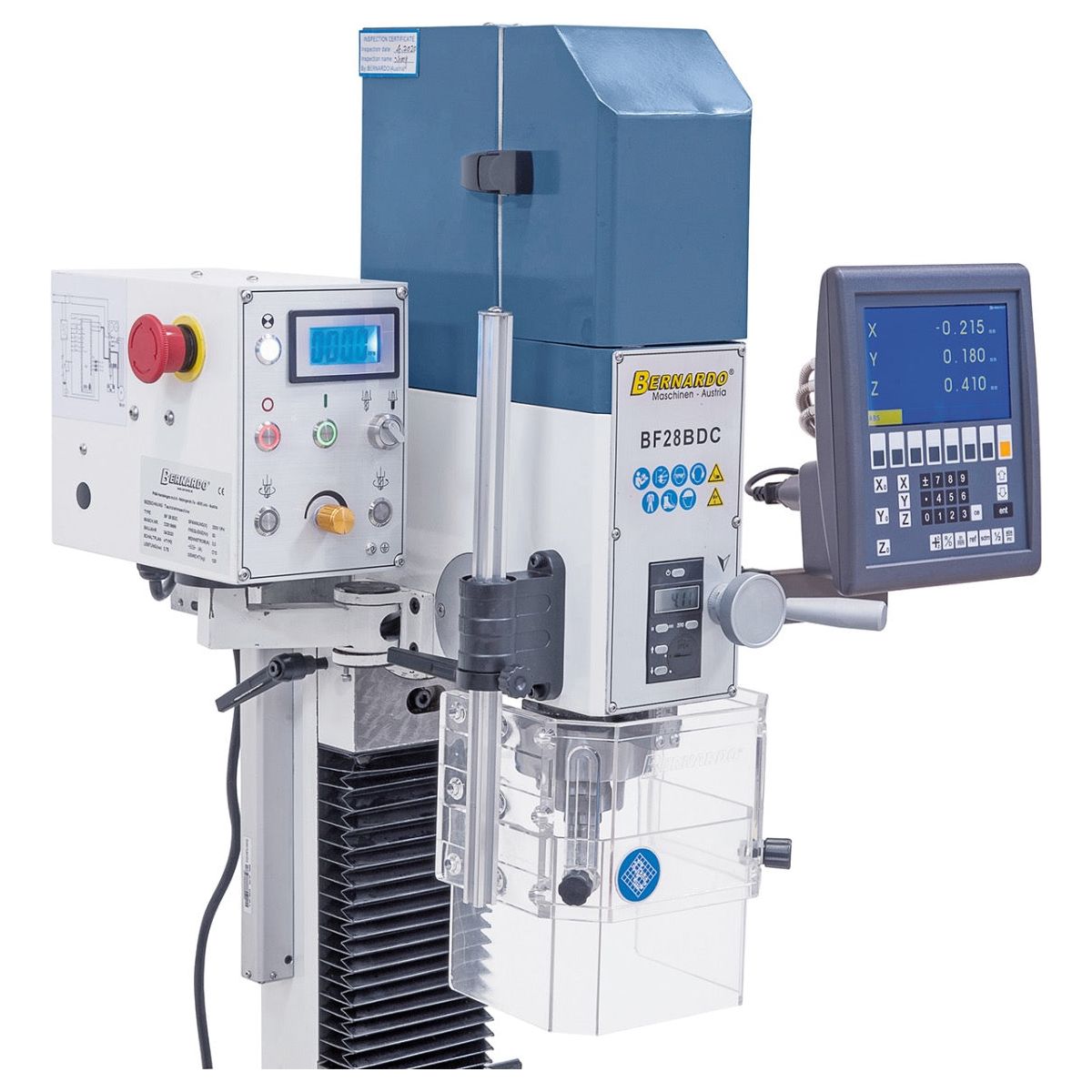 BERNARDO Bohr- und Fräsmaschine – Modell BF 28 BDC inkl. 3-Achs-Digitalanzeige ES-12 V