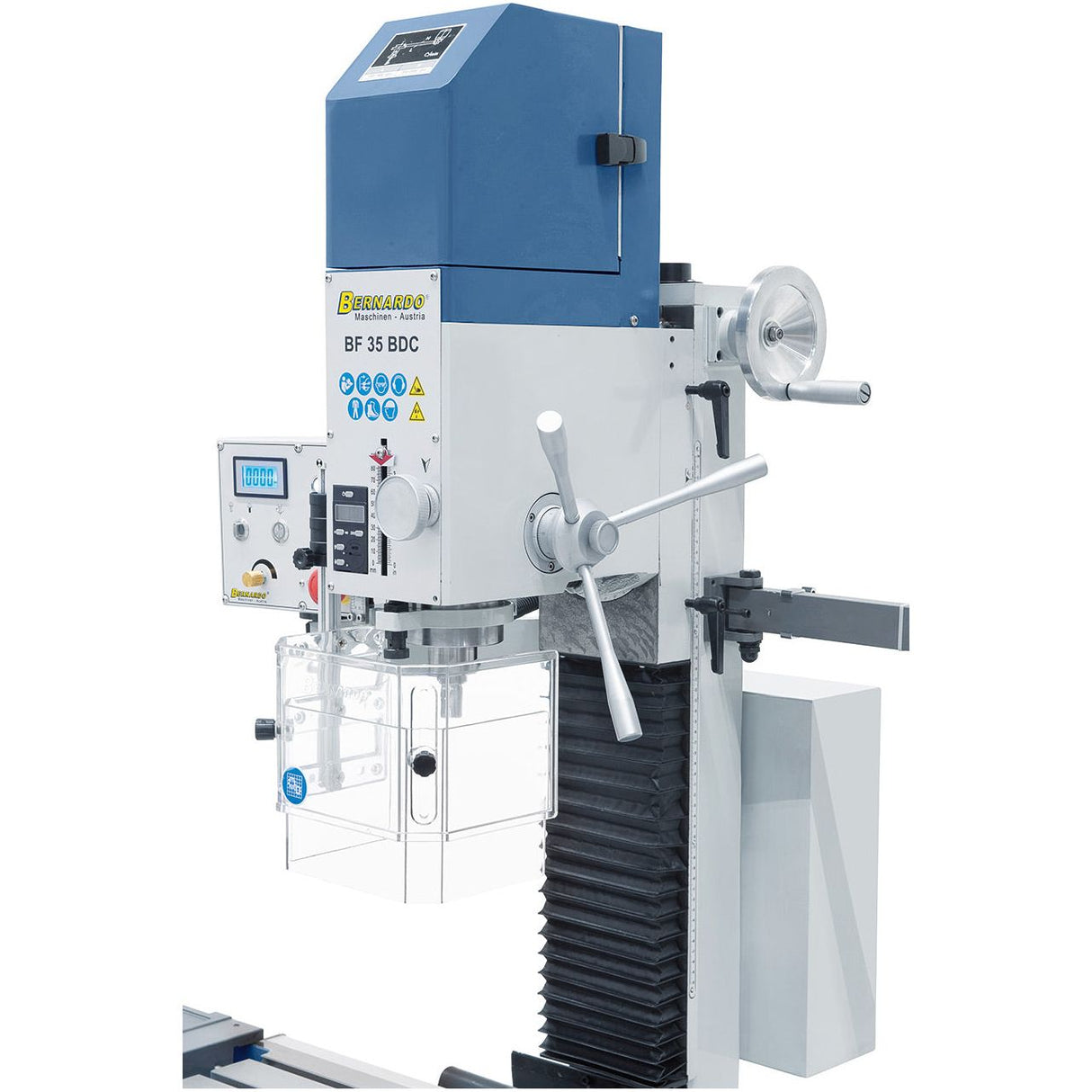 BERNARDO Bohr- und Fräsmaschine – Modell BF 35 BDC mit Vorschub inkl. 3-Achs-Digitalanzeige ES-12 V
