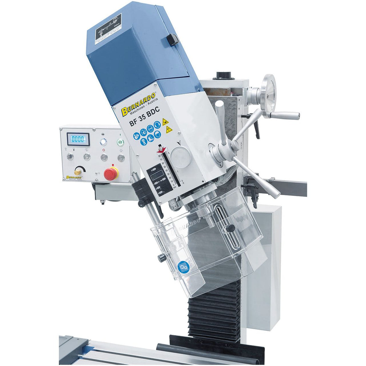 BERNARDO Bohr- und Fräsmaschine – Modell BF 35 BDC mit Vorschub inkl. 3-Achs-Digitalanzeige ES-12 V