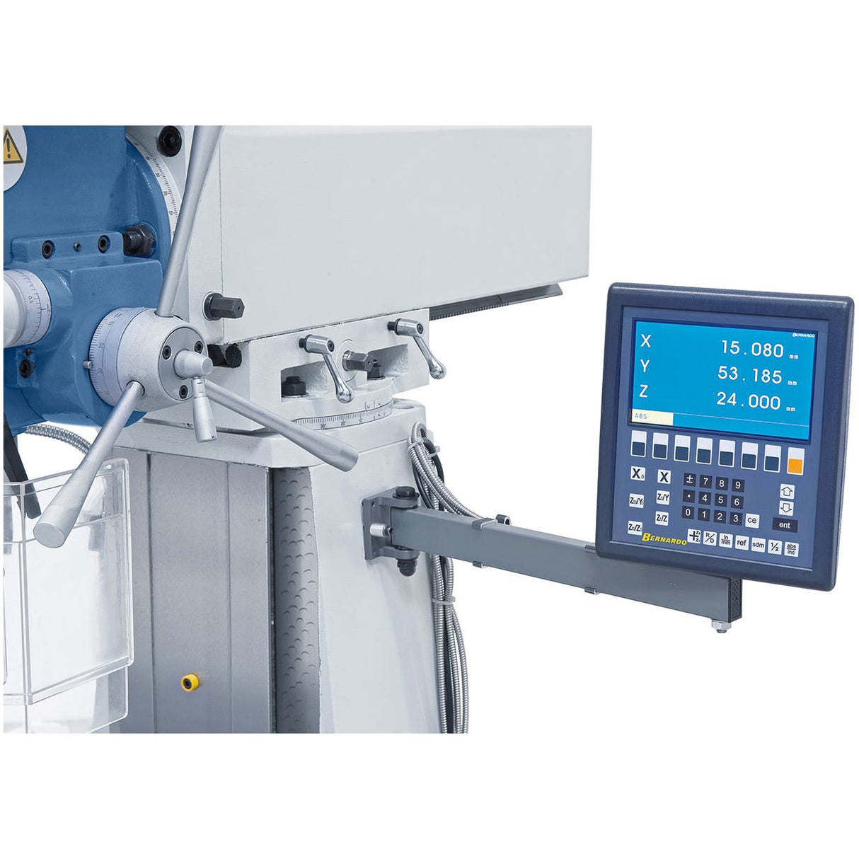 BERNARDO Bohr- und Fräsmaschine – Modell KF 60 - 1000 inkl. 3-Achs-Digitalanzeige ES-12 V und Vorschub f. y-Achse