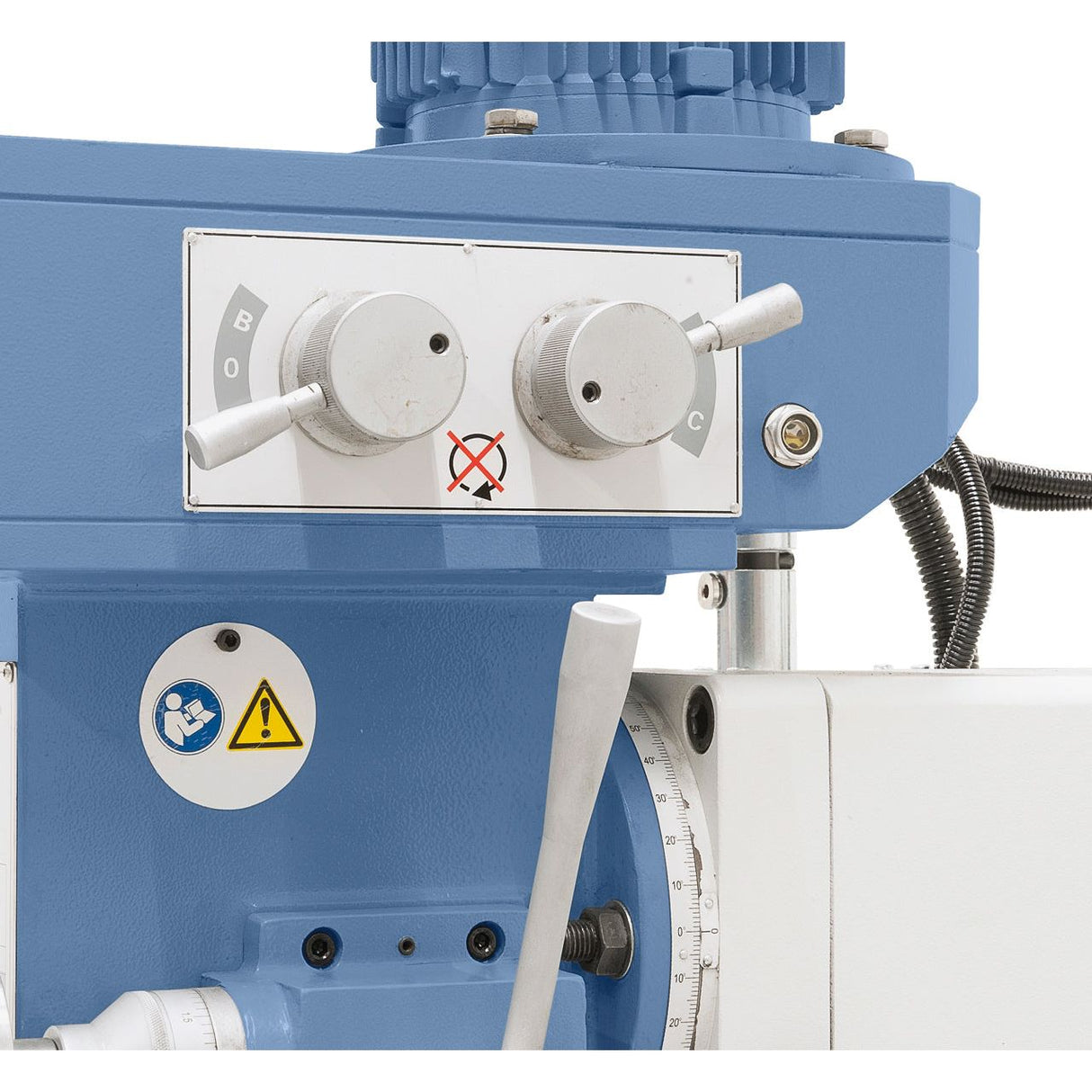 BERNARDO Universalfräsmaschine – Modell UWF 80 E inkl. 3-Achs-Digitalanzeige ES-12 H und y-Vorschub
