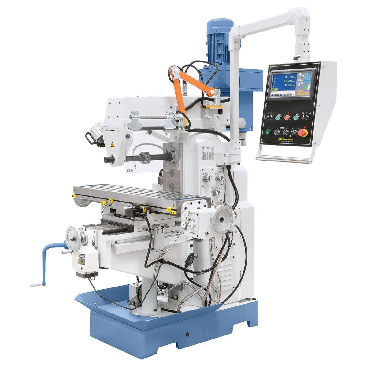 BERNARDO Universalfräsmaschine – Modell UWF 90 - 1270 inkl. 3-Achs-DRO ES-12 H und pneumat. Werkzeugklemmung