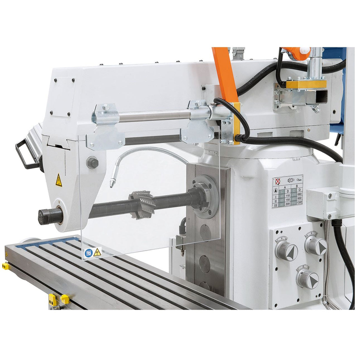 BERNARDO Universalfräsmaschine – Modell UWF 90 - 1270 inkl. 3-Achs-DRO ES-12 H und pneumat. Werkzeugklemmung