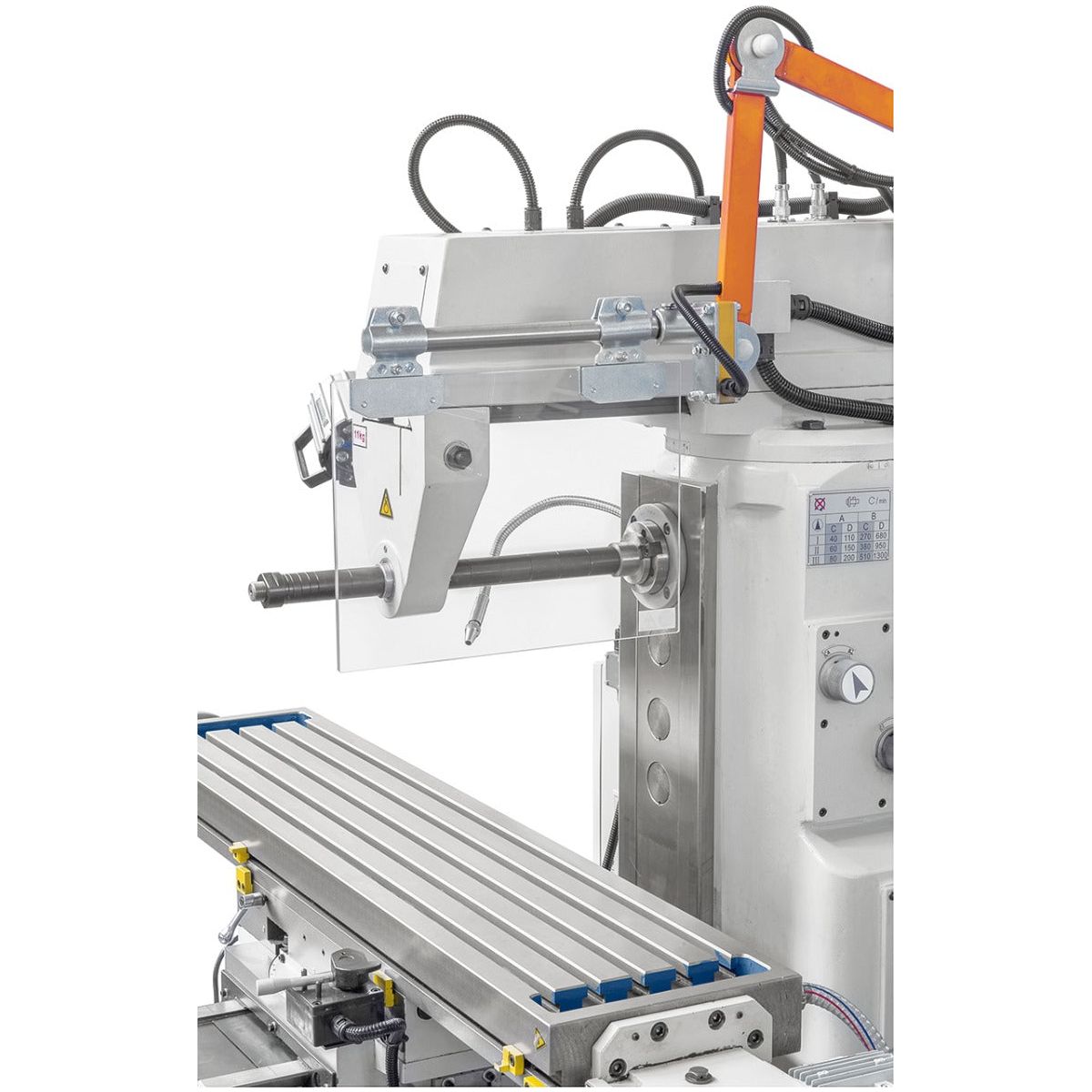 BERNARDO Universalfräsmaschine – Modell UWF 90 inkl. 3-Achs-DRO ES-12 H und pneumat. WK-Klemmung